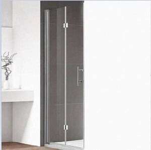 Изображение товара Душевая дверь Cezares Eco-O-50/50-C-Cr, 100 см, стекло прозрачное, профиль хром