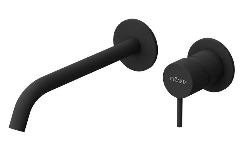 Изображение товара Смеситель для раковины Cezares Leaf-BLI2-L-NOP, черный матовый