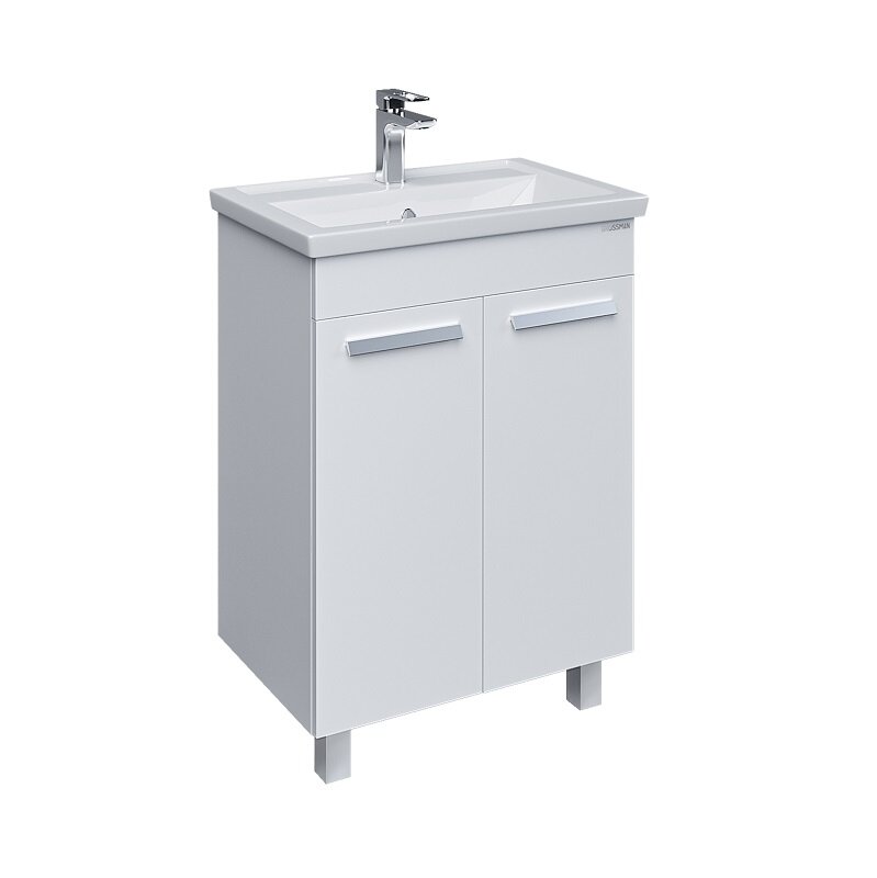 Изображение товара Тумба под раковину Grossman Нео-70 66 см напольная белая с распашными дверцами