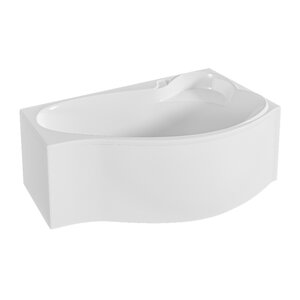 Изображение товара Ванна акриловая 1MarKa Gracia 01гр1590лкс2+/01гр1590пкс2+, 150 x 90 см, левая/правая, цвет белый