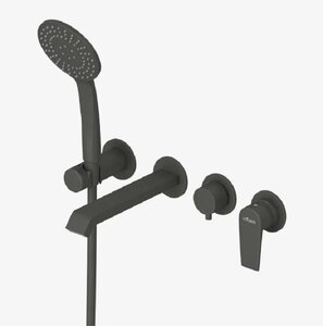 Изображение товара Смеситель для ванны и душа Cezares Nautic-VDM3-NOP, черный матовый