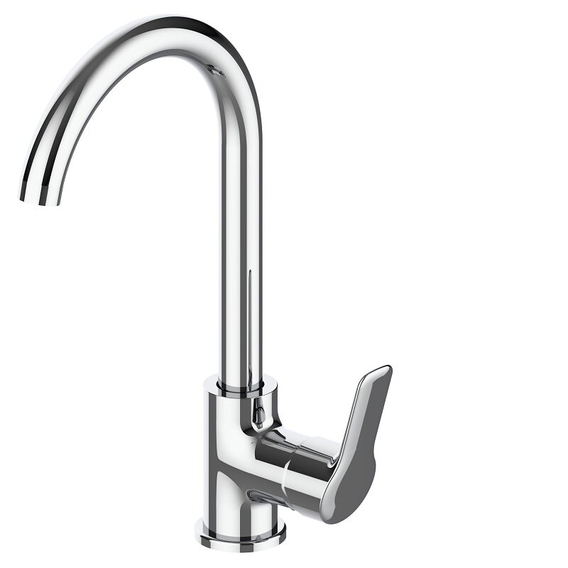 Изображение товара Смеситель Voda Wave WA519 для кухонной мойки хром однорычажный