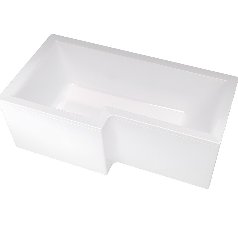 Изображение товара Ванна акриловая 1MarKa Linea 01лин16585лкп/01лин16585пкп, 165 x 85 см, левая/правая, цвет белый