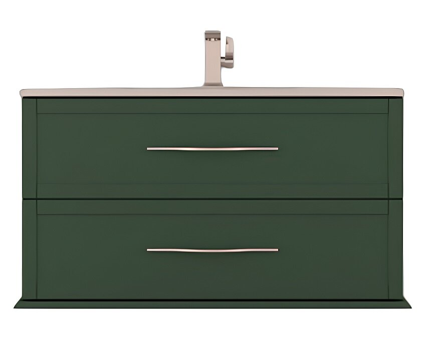 Изображение товара Тумба под раковину Cezares Tiffany 55331, 100 см, подвесная, зеленая