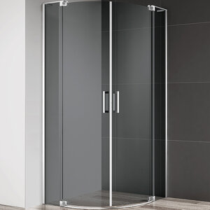 Изображение товара Душевой уголок Cezares Slider-R-2-90/100-GRIGIO-Cr, 100 x 100 см, стекло серое, профиль хром