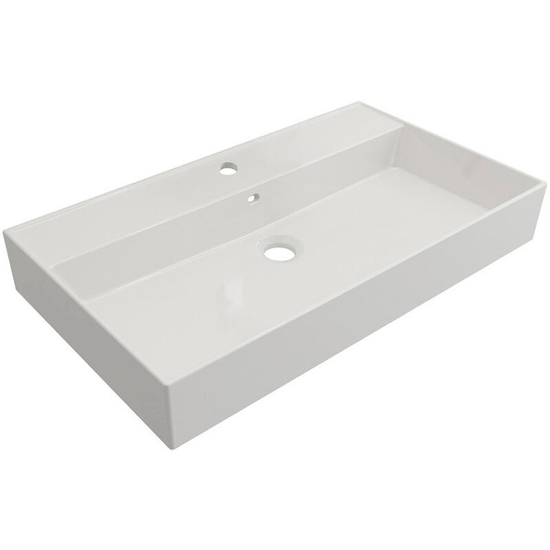 Изображение товара Раковина Cezares CZR-MIL-80-LVB, 80 см, керамика, белый