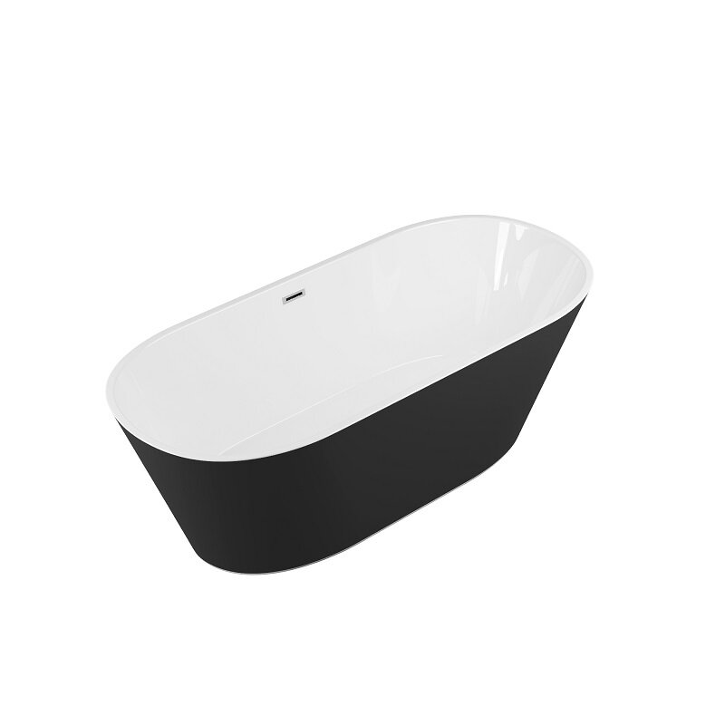 Изображение товара Ванна акриловая Grossman Forta, GR-1503MB 170x75 см, черная матовая