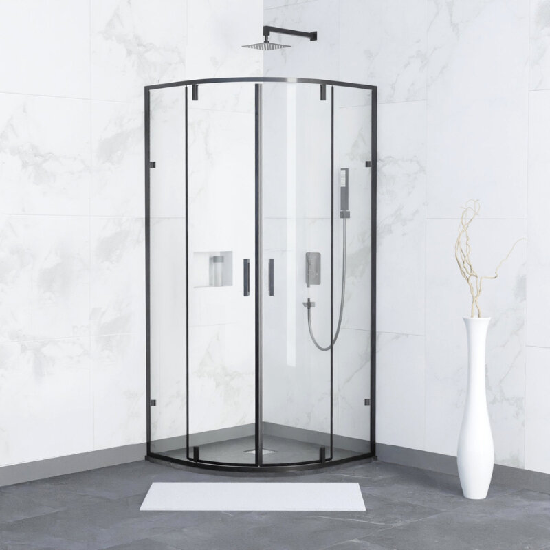 Изображение товара Душевой уголок RGW Classic CL-55-B 72095599-14, 90 х 90 см, стекло прозрачное, профиль черный