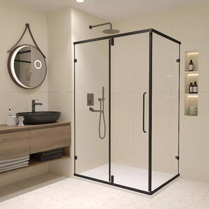 Изображение товара Душевой уголок RGW Classic CL-46-B 72094629-14, 120 х 90 см, стекло прозрачное, профиль черный