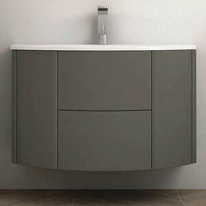 Изображение товара Тумба под раковину Cezares Eden 55069, 90 см, подвесная, темно-серый матовый