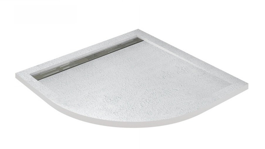 Изображение товара Душевой поддон Cezares TRAY-AS-R-80-30-W, 80 х 80 см, четверть круга, искусственный камень, белый Изображение товара Душевой поддон Cezares TRAY-AS-R-80-30-W, 80 х 80 см, четверть круга, искусственный камень, белый
