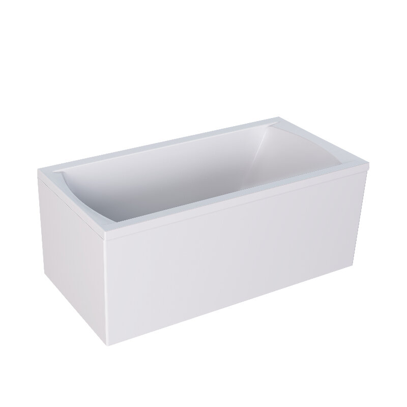 Изображение товара Ванна акриловая 1MarKa Modern 130x70 см с панелью и сливом белая