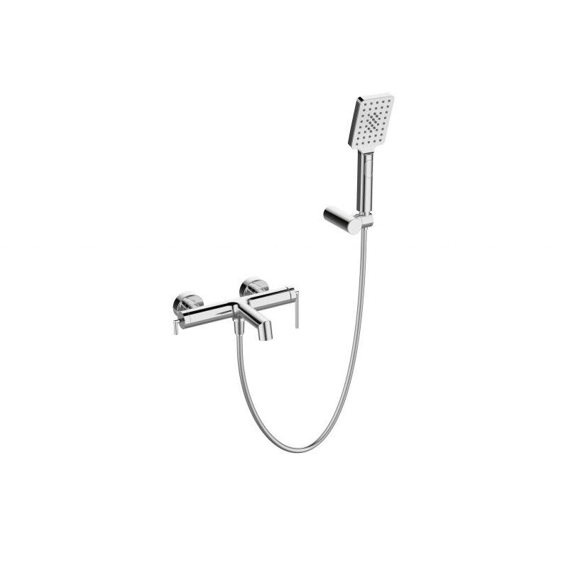 Изображение товара Смеситель для ванны и душа BelBagno ACQUA-VASM/DFS-CRM, с душевым гарнитуром, цвет хром