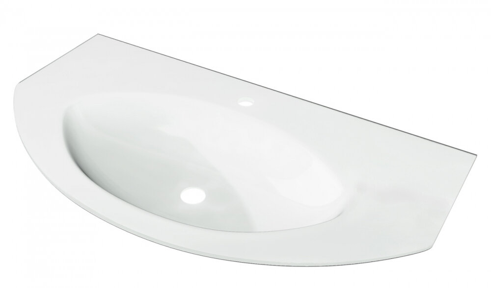 Изображение товара Раковина Cezares Eden 82399, 92 см, extra light, стекло белый