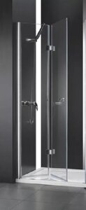 Изображение товара Душевая дверь Cezares Elena-W-45/45-C-Cr, 90 см, стекло прозрачное, профиль хром