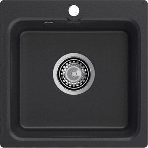 Изображение товара Кухонная мойка GranFest Smart 430 черный из искусственного мрамора