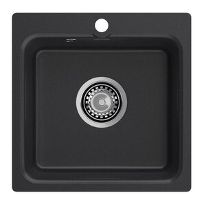 Изображение товара Кухонная мойка GranFest Smart 430 черный, 43 см, мрамор, цвет черный