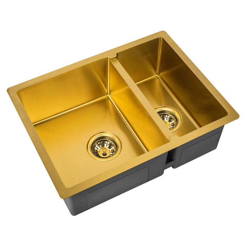 Изображение товара Кухонная мойка Zorg PVD SZR-58-2-44 BRONZE из нержавеющей стали, бронзовая