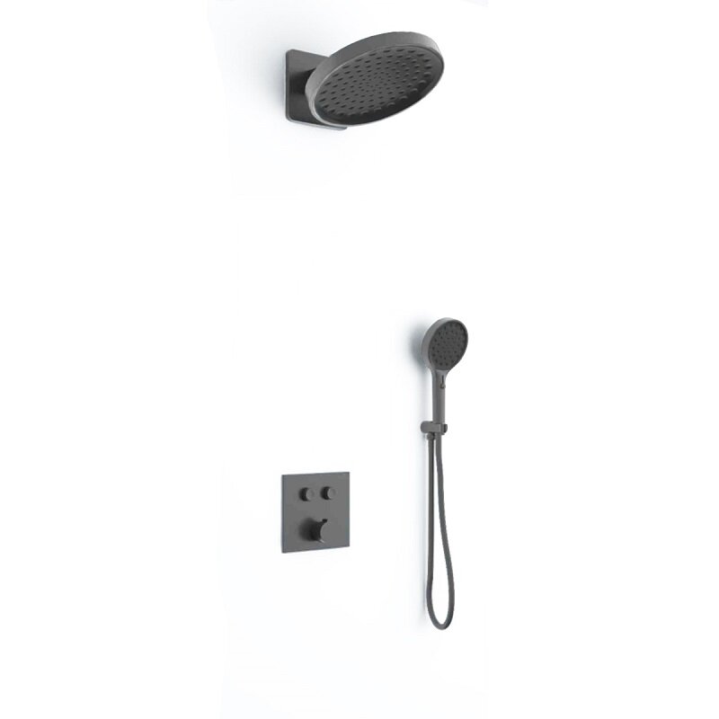 Изображение товара Душевая система Vincea Inspire VSFW-421I3GM воронёная сталь с Rain и четвертью режимов
