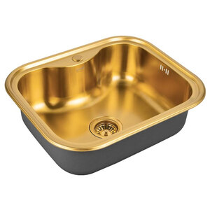 Изображение товара Кухонная мойка Zorg PVD SZR 5848 BRONZE, 58 см, нержавеющая сталь, цвет бронза