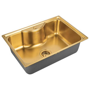 Изображение товара Кухонная мойка Zorg PVD SZR 6545 BRONZE, 65 см, нержавеющая сталь, цвет бронза