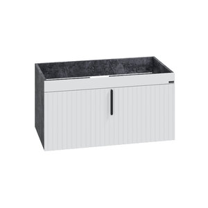 Изображение товара Тумба под раковину СаНта Юпитер 700358, 80 см, подвесная, цвет темный