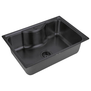 Изображение товара Кухонная мойка Zorg PVD SZR 6545 GRAFIT, 65 см, нержавеющая сталь, цвет графит