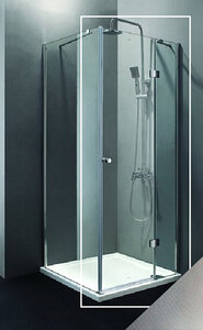 Изображение товара Душевая дверь Cezares Verona-W-60/60-P-Cr-R, 120 см, стекло Punto, профиль хром