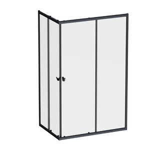 Изображение товара Душевой уголок Am.Pm Sunny W87G-403-12080-BT, 120 x 80 см, стекло прозрачное, профиль черный матовый