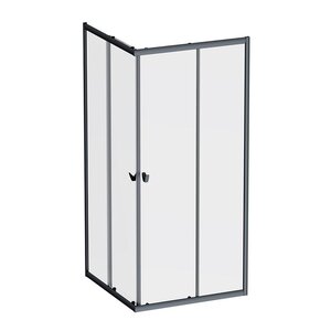 Изображение товара Душевой уголок Am.Pm Sunny W87G-403-9090-BT, 90 x 90 см, стекло прозрачное, профиль черный матовый