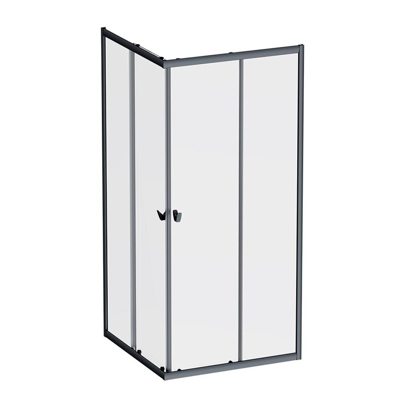 Изображение товара Душевой уголок Am.Pm Sunny W87G-403-9090-BT, 90 x 90 см, стекло прозрачное, профиль черный матовый