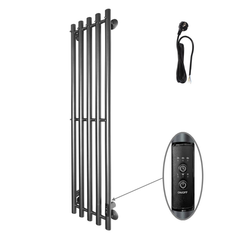 Изображение товара Электрический полотенцесушитель Altasan Арго12027Г 27 см 120 см графит