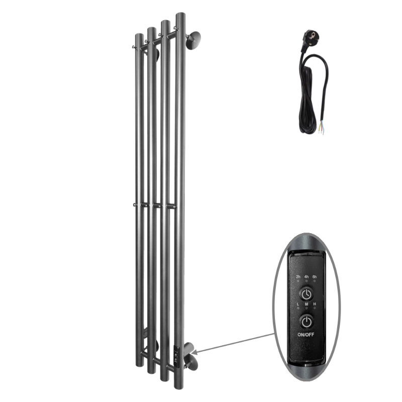 Изображение товара Полотенцесушитель электрический Altasan Арго12021Г 21 см 120 см графит