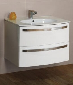 Изображение товара Тумба под раковину Cezares Comfort 75 см, подвесная, белая, Италия