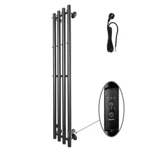 Изображение товара Электрический полотенцесушитель Altasan АргоЛюкс12021ЧМ черный муар 21 см ширина 120 см высота