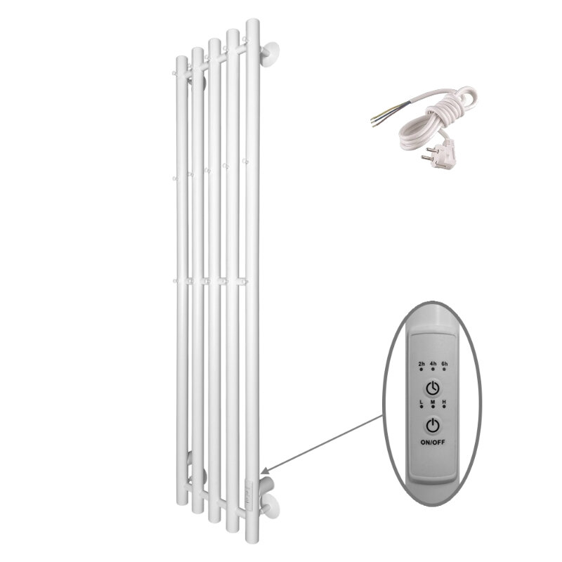 Изображение товара Электрический полотенцесушитель Altasan АргоЛюкс12027БМ 27 см 120 см белый матовый