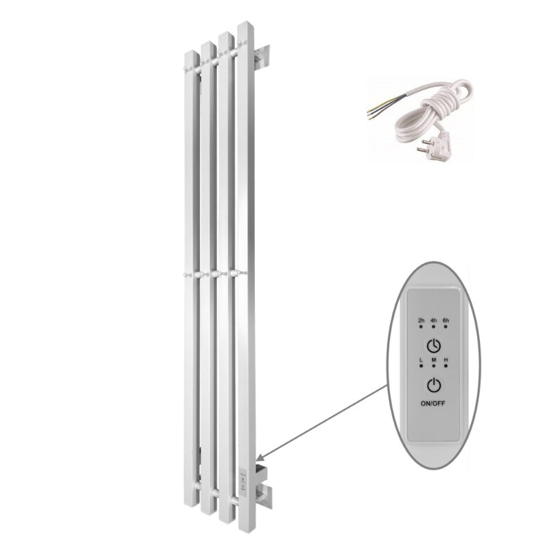 Изображение товара Электрический полотенцесушитель Altasan АргоПроф12021БМ 21x120 см с диммером и нержавеющей сталью