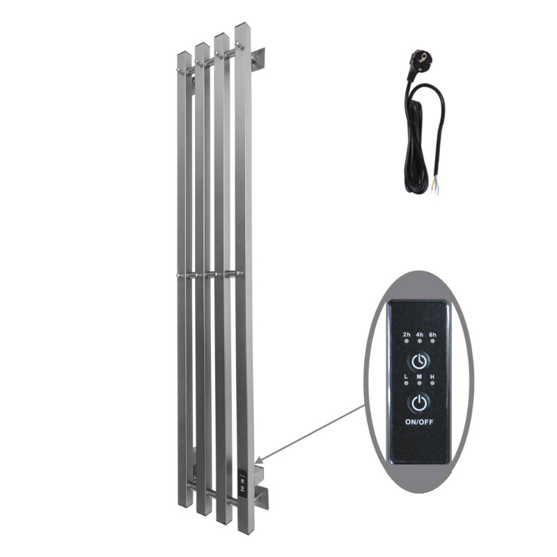 Изображение товара Электрический полотенцесушитель Altasan АргоПроф12021Г 21 см х 120 см цвет графит