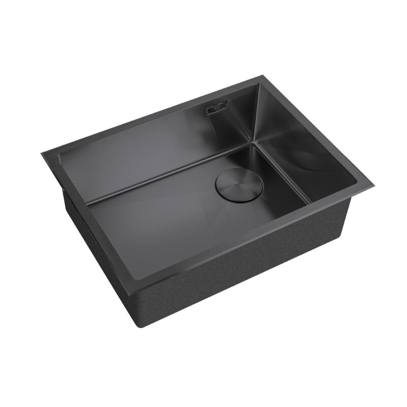 Изображение товара Кухонная мойка Zorg LUX 5844 GRAFIT 58 см из нержавеющей стали с PVD покрытием Изображение товара Кухонная мойка Zorg LUX 5844 GRAFIT 58 см из нержавеющей стали с PVD покрытием