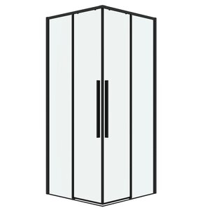 Изображение товара Душевой уголок Grossman Galaxy 300.K33.01.9080.21.00, 90 х 80 см, стекло прозрачное, профиль черный матовый