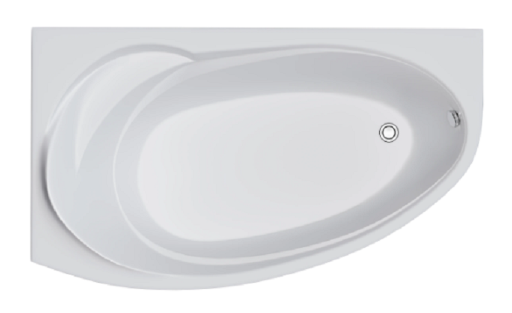 Изображение товара Ванна акриловая Creto Juliya 170x100 см левая/правая белая встраиваемая
