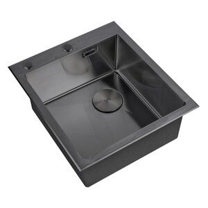 Изображение товара Кухонная мойка Zorg LUX 4551 GRAFIT из нержавеющей стали 45 см