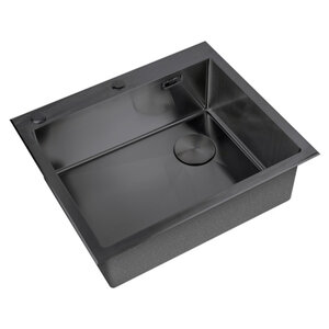 Изображение товара Кухонная мойка Zorg LUX 5951 GRAFIT, 59 см, нержавеющая сталь, цвет графит