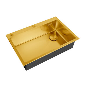 Изображение товара Кухонная мойка Zorg LUX 7551 BRONZE 75 см из нержавеющей стали с PVD покрытием Чехия