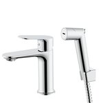 Смеситель Voda Shore SHR27H для раковины с гигиеническим душем, хром - фото 1