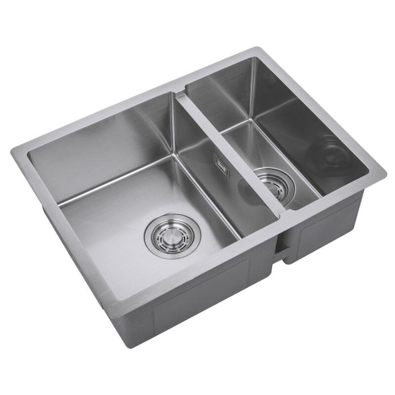 Изображение товара Кухонная мойка Zorg ZL R 580-2-440 с двумя чашами, нержавеющая сталь