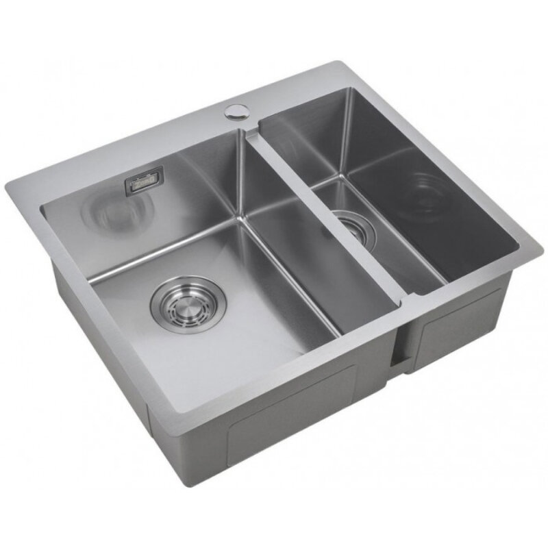 Изображение товара Кухонная мойка Zorg ZL R 590-2-510-L/ZL R 590-2-510-R Нержавеющая сталь 2 чаши, 59 см
