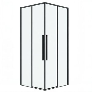 Изображение товара Душевой уголок Grossman Galaxy 300.K33.01.1190.42.00, 110 х 90 см, стекло прозрачное, профиль графит сатин