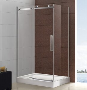 Изображение товара Душевой уголок Cezares Stylus-O-M-AH-1-150/90-C-Cr, 150 x 90 см, стекло прозрачное, профиль хром