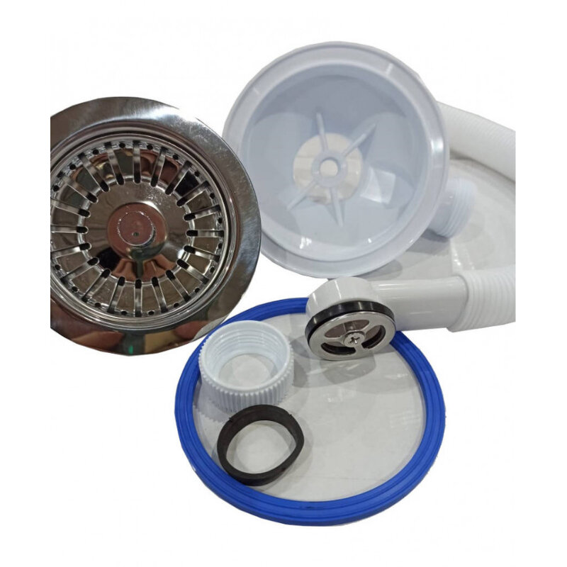 Изображение товара Сифон для кухонной мойки Zorg W 3 хромированный диаметром 90 мм